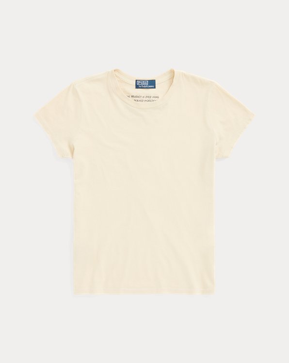 T-shirt gola redonda de algodão orgânico