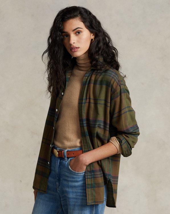 Denim & Supply Ralph Lauren Checked Blouse check pattern casual look Fashion Blouses Checked Blouses 