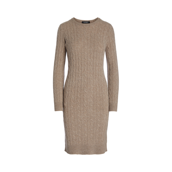 Cable-Knit Wool-Cashmere Sweater Dress for Women | Ralph Lauren® UK