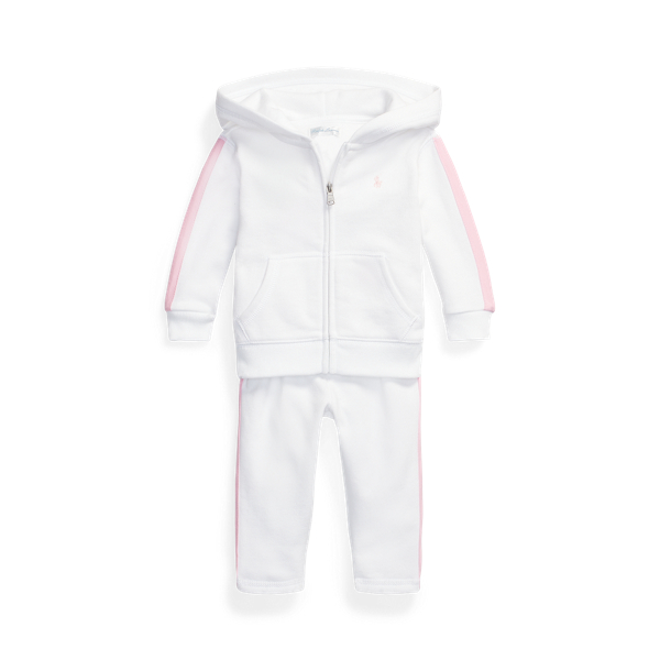 Conjunto de calças e camisola polar