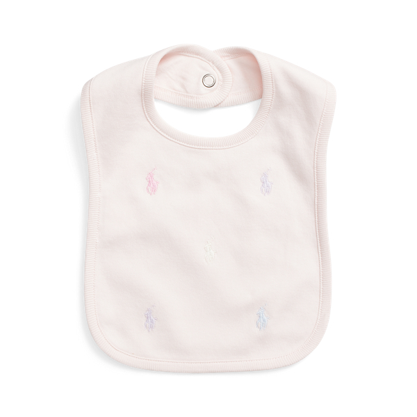 Bavoir poney Polo en interlock de coton
