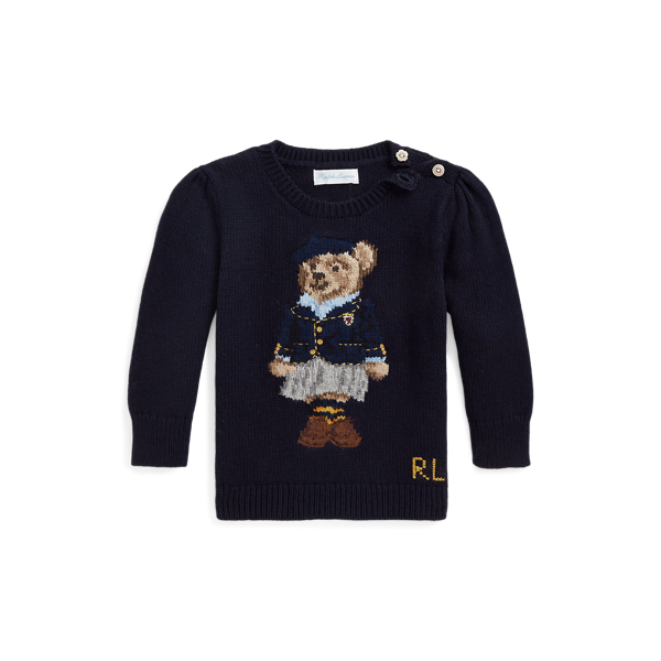 Pull Polo Bear en coton mélangé