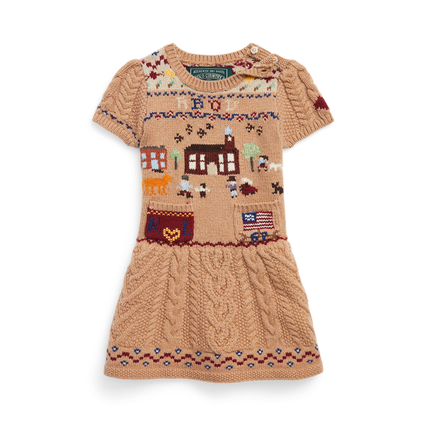IntarsiaKnit WoolBlend Jumper Dress for Baby Ralph Lauren® AE