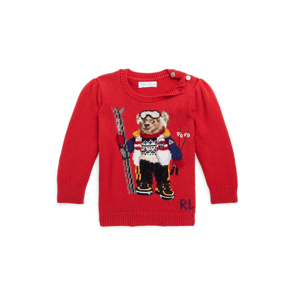 Pull Polo Bear en coton et laine