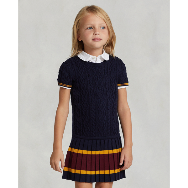 Cable-Knit Wool-Blend Sweater Dress
