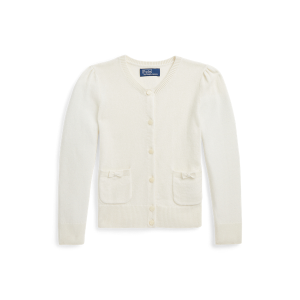 Cardigan de caxemira com laço