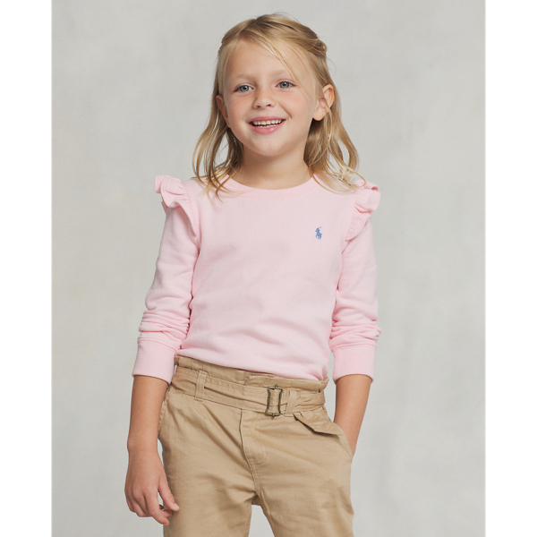 Ruffled Fleece Sweatshirt