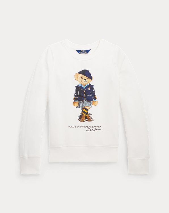 Sweatshirt de tecido polar com Polo Bear