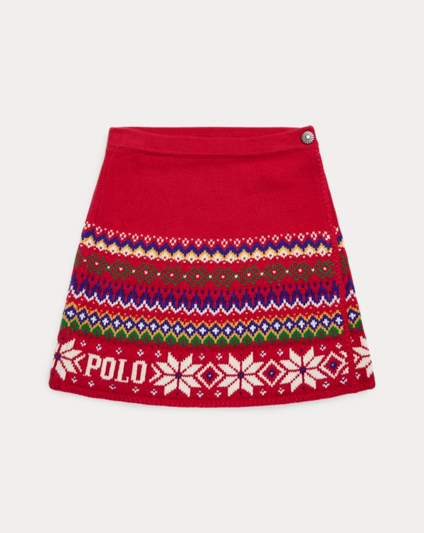 Fair Isle Cotton-Wool Skirt