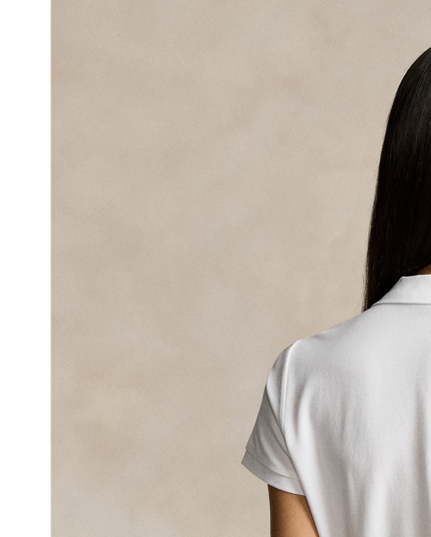 From its meticulous construction – our signature embroidered Pony requires a total of 982 individual stitches to produce – to its breathable cotton mesh fabric,  Ralph Lauren Lauren's Polo shirt has been an icon of American style since 1972. This version is made with a hint of stretch for comfort.