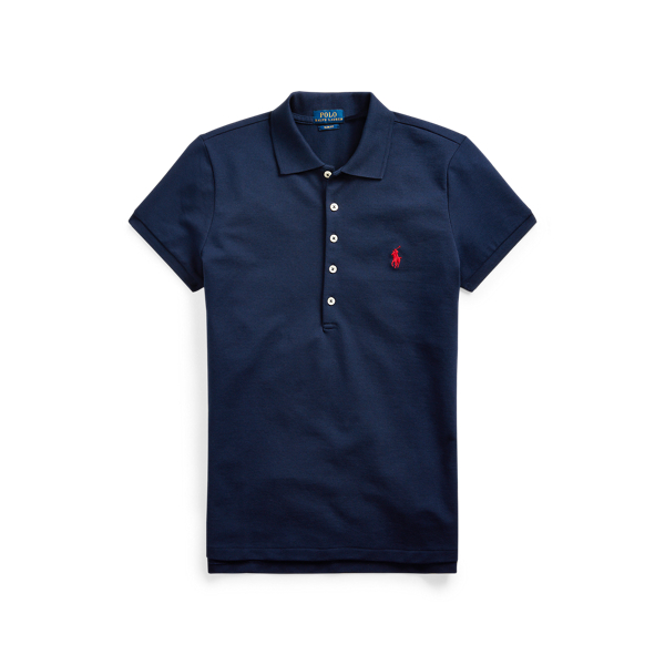 Polo cintré en coton stretch pour Women | Ralph Lauren® FR