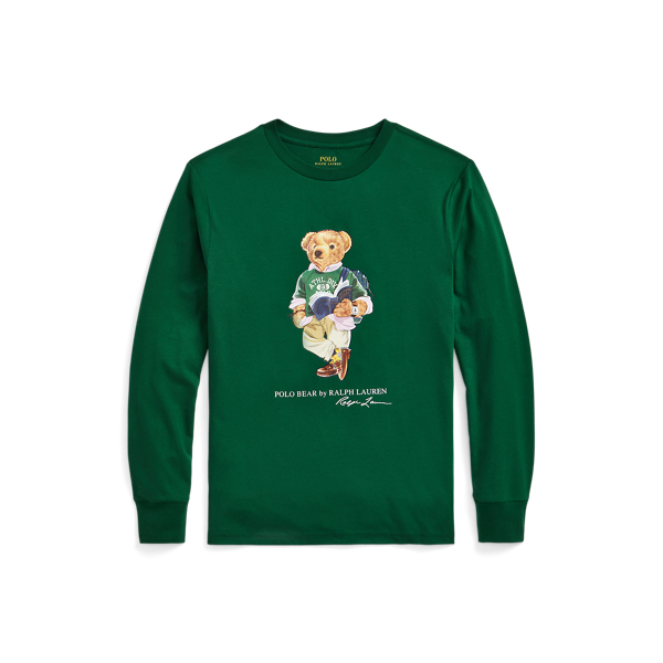 T-shirt Polo Bear manches longues coton pour Children | Ralph Lauren® FR