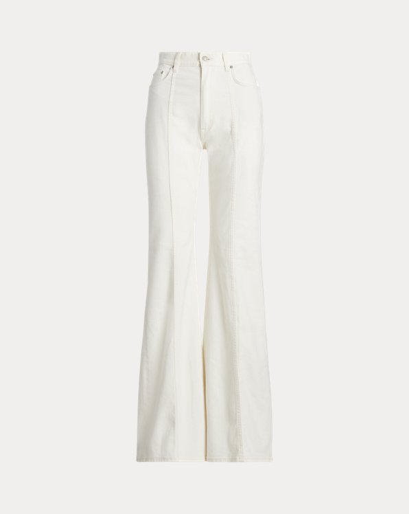 Stretch Twill Flare Trousers