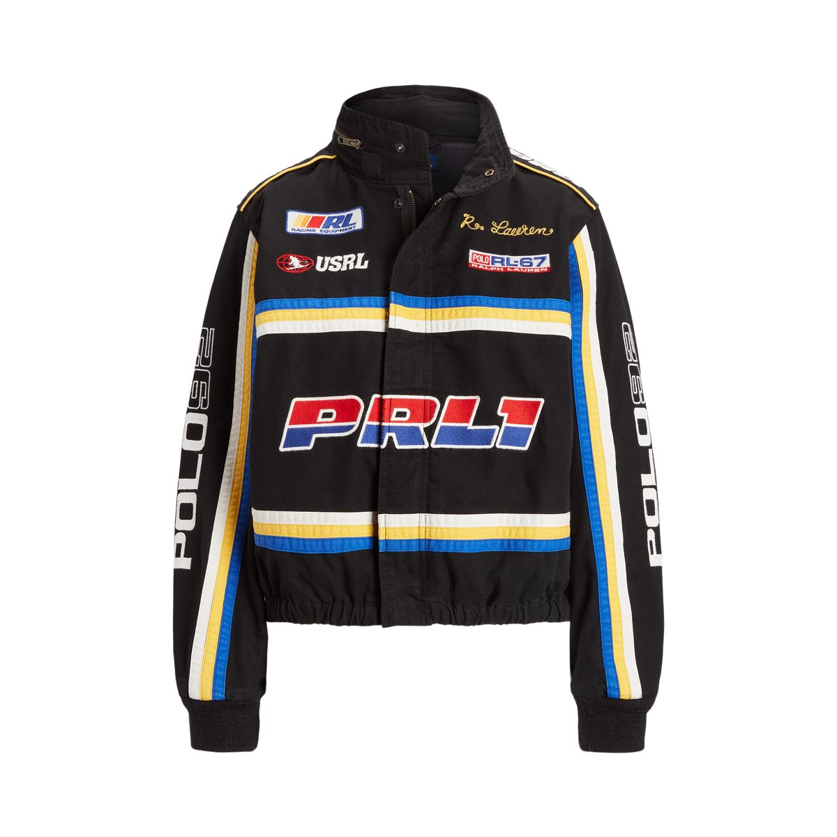 Logo Canvas Racing Jacket