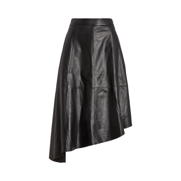 Gonna a ruota asimmetrica in agnello Ralph Lauren Donna Abbigliamento Gonne Gonne asimmetriche 