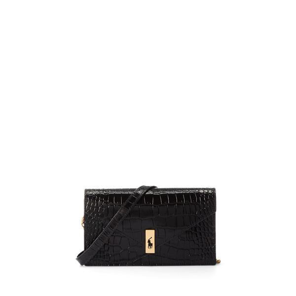 Portefeuille et sac Polo ID croco/chaîne