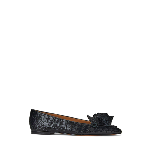 Ashtyn Embossed-Leather Loafer