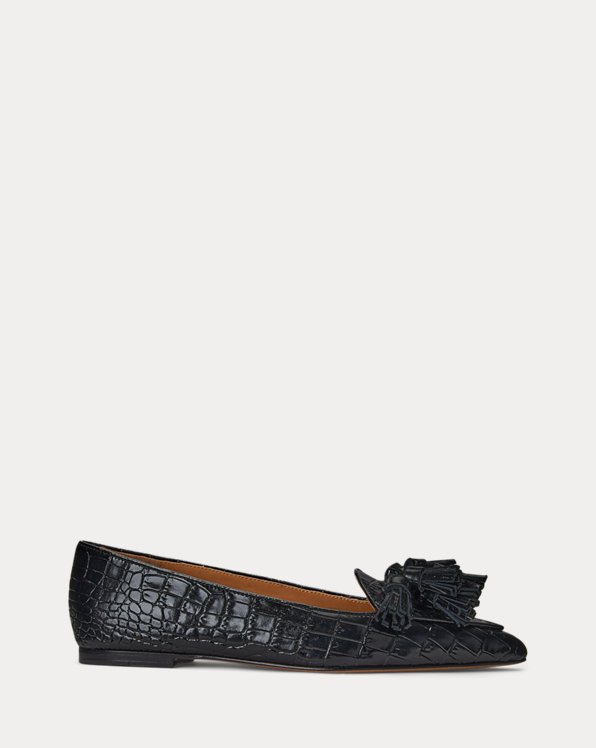 Ashtyn Embossed-Leather Loafer