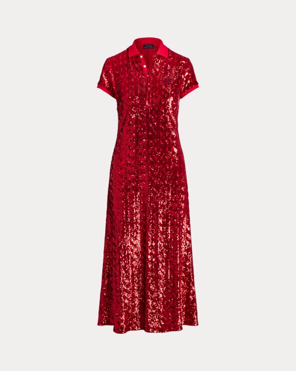 Sequinned Polo Cocktail Dress