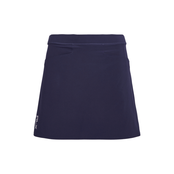 Back-Pleated Stretch Skort