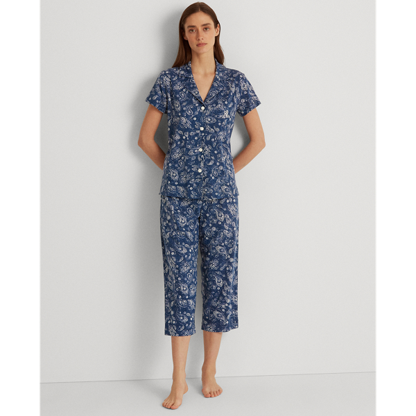 Lauren Capri katoenmix slaapset in paisleyprint 1