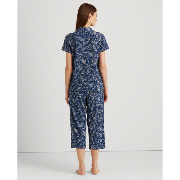 Lauren Capri katoenmix slaapset in paisleyprint 4