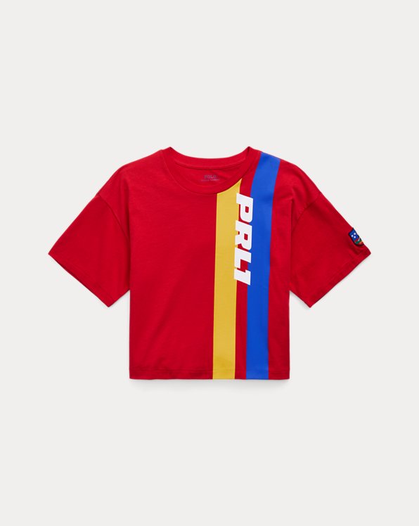 Logo Graphic Cropped Jersey T-shirt