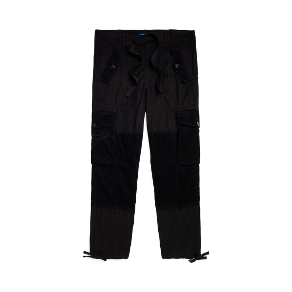 Linen-Blend Twill Cargo Trouser
