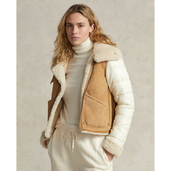 Hybrid Shearling Jacket for Women | Ralph Lauren® CH
