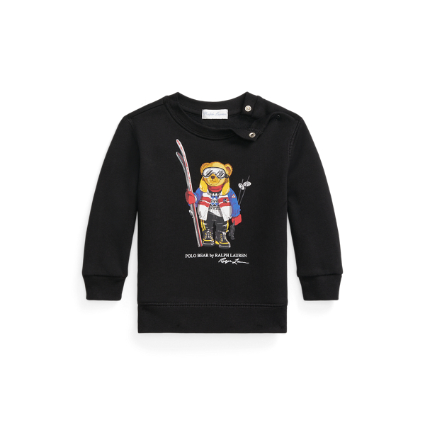 Sweatshirt de tecido polar com Polo Bear