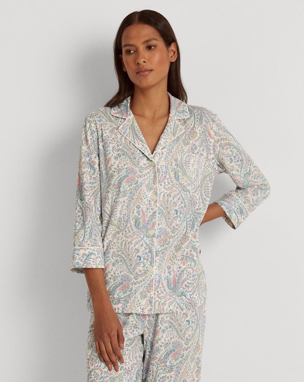 Damen Bekleidung Nachtwäsche Schlafanzüge Lauren by Ralph Lauren Pyjama in Blau 