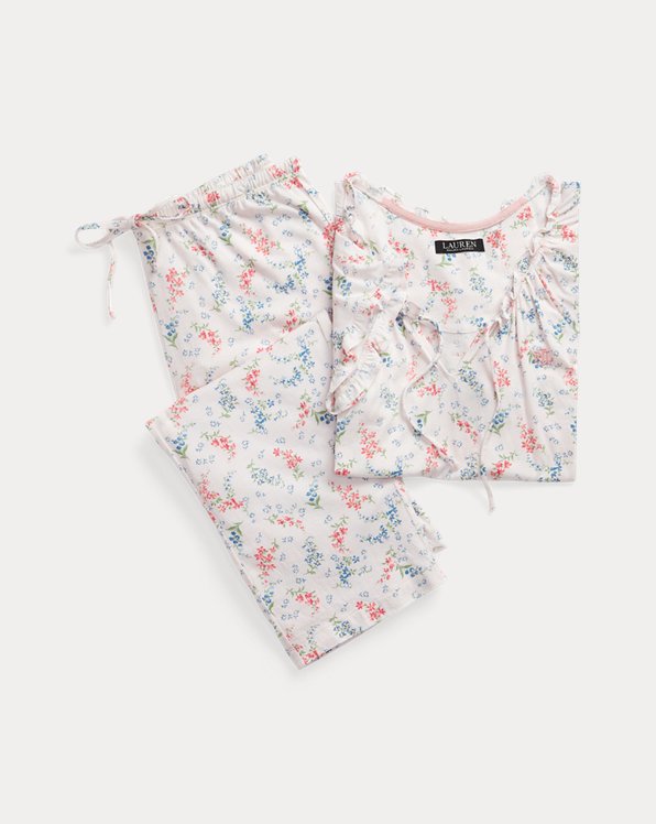 Mujer Ropa de Ropa para dormir de Camisones largos y cortos Camiseta de pijama de punto con flores Ralph Lauren de Algodón 