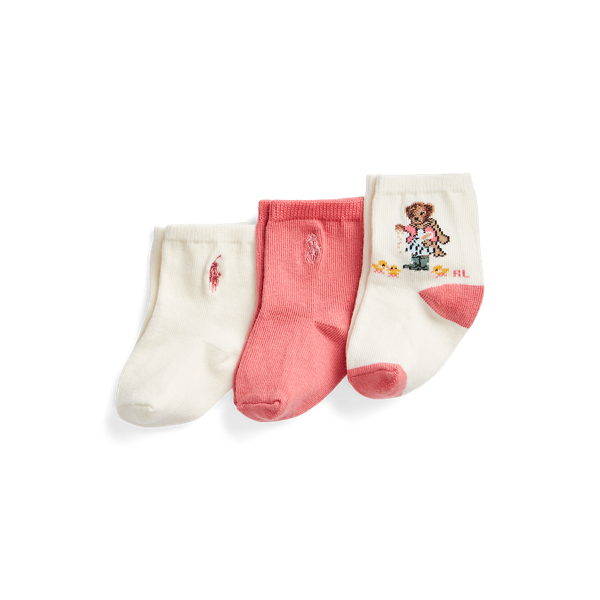 Polo Bear Crew Sock 3Pack for Baby Ralph Lauren® UK