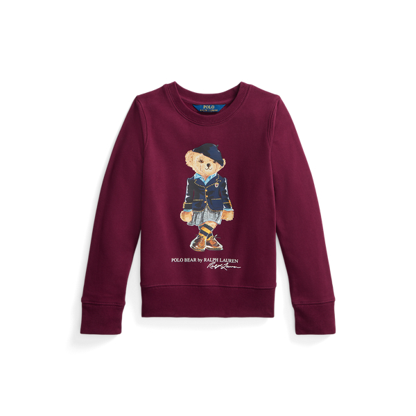 Sweatshirt de tecido polar com Polo Bear