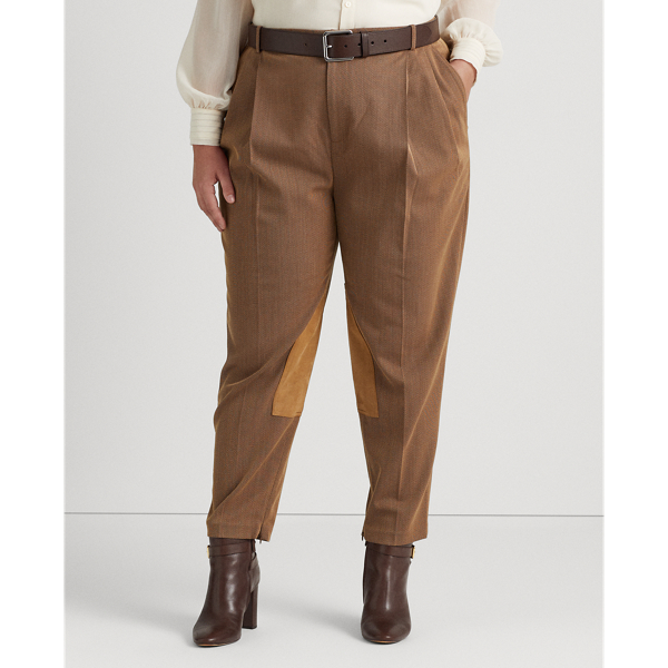 Ralph Lauren Donna Abbigliamento Pantaloni e jeans Pantaloni Pantaloni stretch Pantaloni jodhpur bi-stretch con pieghe 
