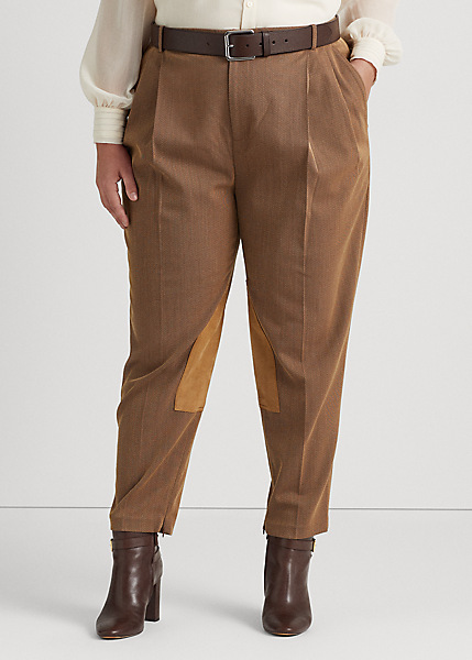 Ralph Lauren Donna Abbigliamento Pantaloni e jeans Pantaloni Pantaloni stretch Pantaloni jodhpur bi-stretch con pieghe 