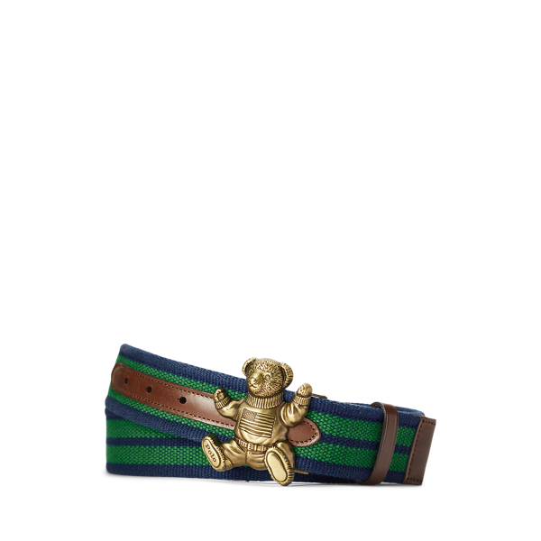 Polo Bear Striped Belt