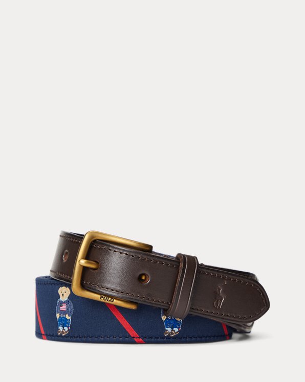 Men's Blue Belts & Suspenders in Leather & Suede | Ralph Lauren