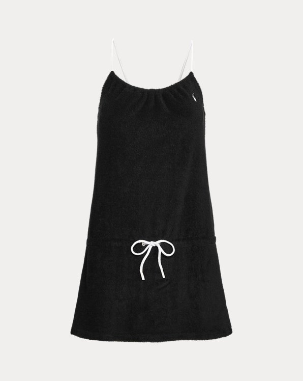 Terry Drawstring Cover-Up Dress