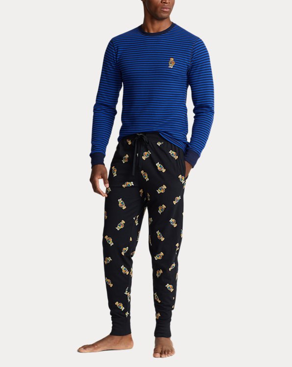 Uomo Abbigliamento da Nightwear e sleepwear Pigiami Cotton Sleep Set da Uomo di Polo Ralph Lauren in Blu 