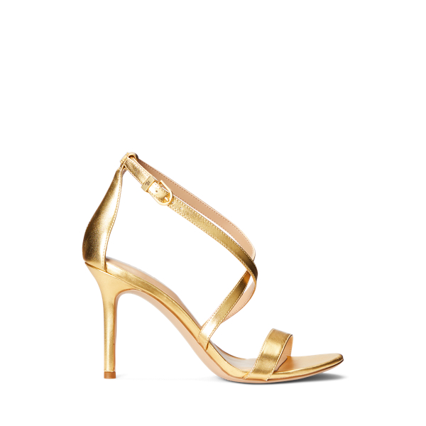 Sandálias em pele Gabriele Metallic