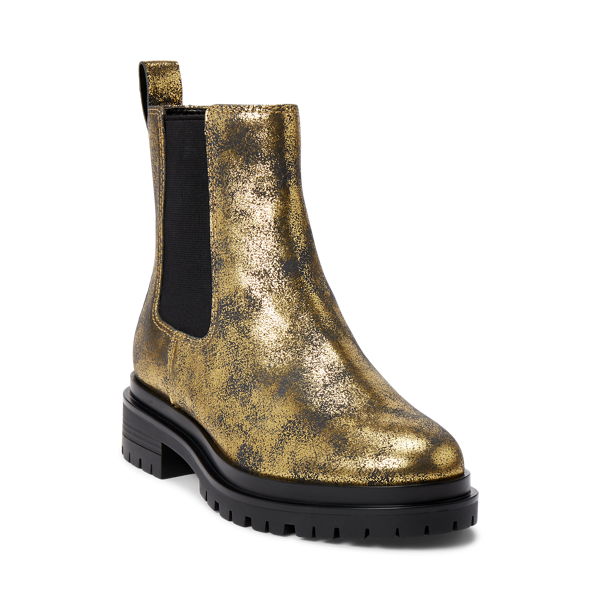 Lauren Corinne Metallic Leather Bootie 2