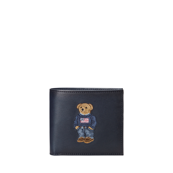 Portefeuille Polo Bear en cuir