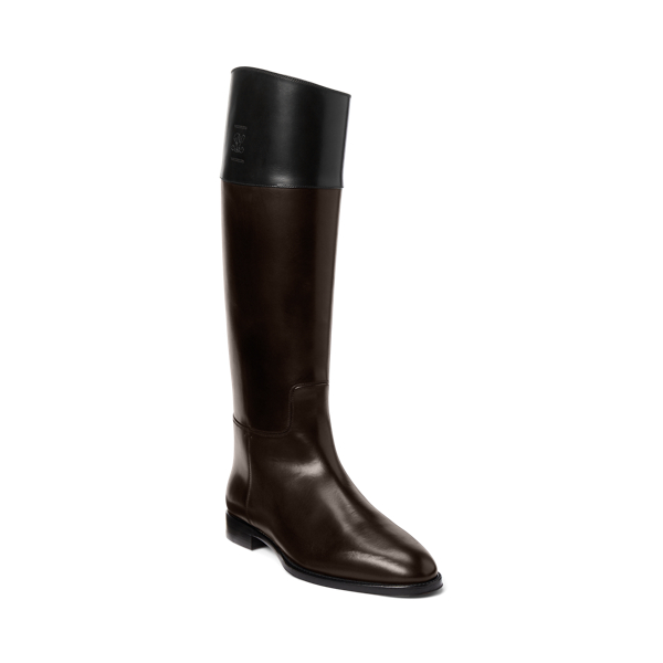 Ralph Lauren Collection Sabrena Burnished Calfskin Boot 2