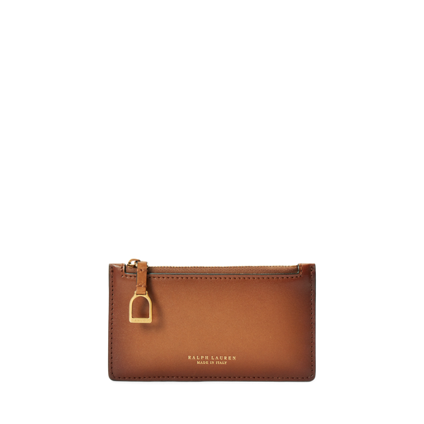 Porte-cartes zippé Welington tanné