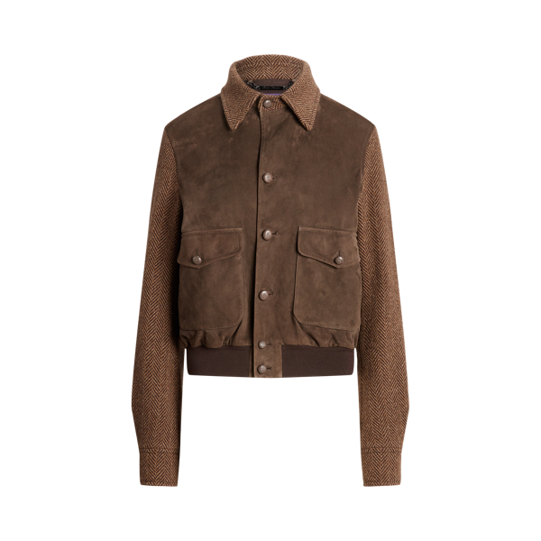 Vestes Manteaux Cuir Daim Pour Femme Ralph Lauren Fr