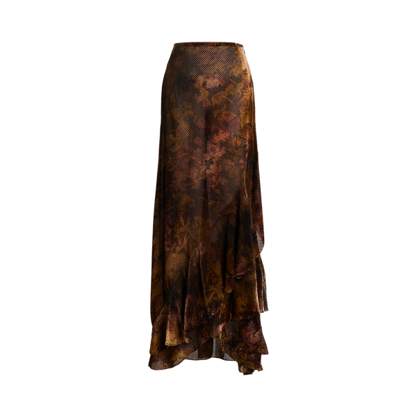 Ralph Lauren Donna Abbigliamento Gonne Gonne in velluto Gonna Waylon in velluto con stampa rose 