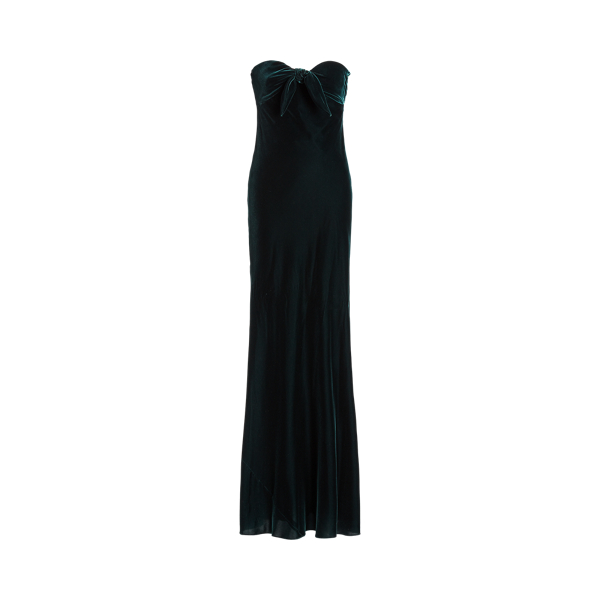 Niles Strapless Velvet Evening Dress for Women | Ralph Lauren® UK