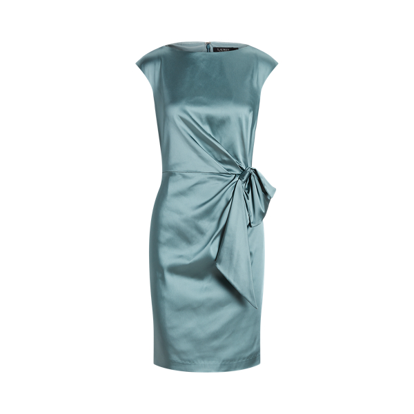 Tie-Waist Charmeuse Cocktail Dress for Women | Ralph Lauren® UK