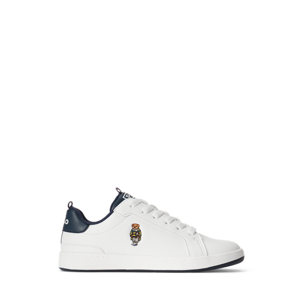 Polo Bear Faux-Leather Court Trainer